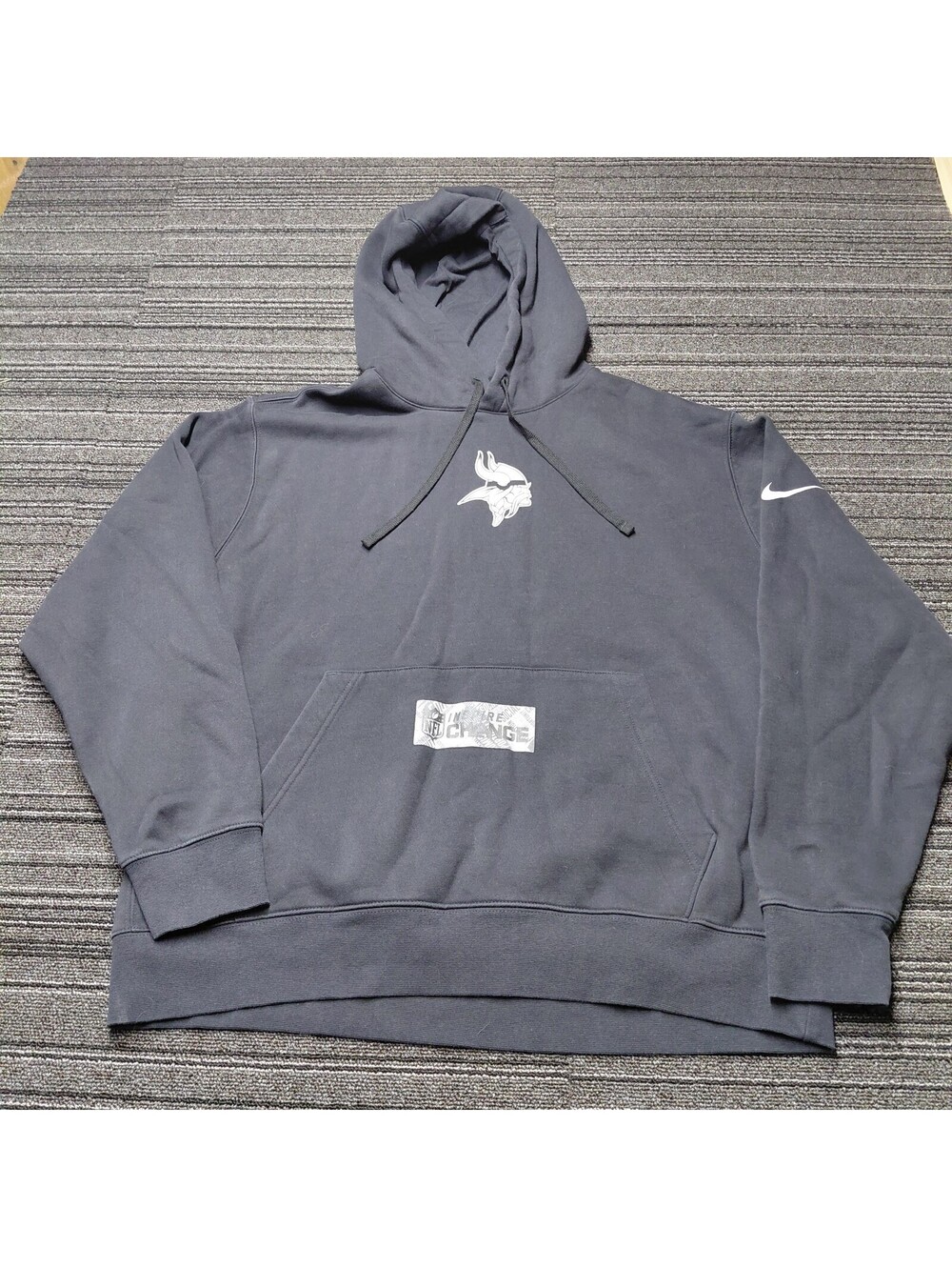 Nike Minnesota Vikings Mens 2XL Black Social Justice Hoodie NFL Pullover